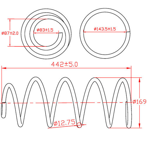 Z48143R — ZIKMAR — Suspension Spring, Front