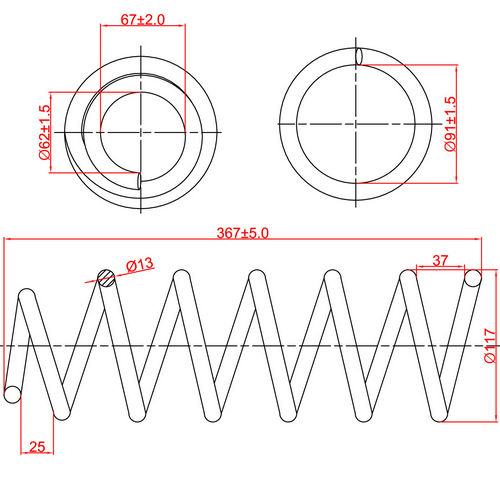 Z48160R — ZIKMAR — Suspension Spring, Rear