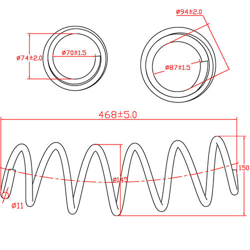 Z48173R — ZIKMAR — Suspension Spring, Front