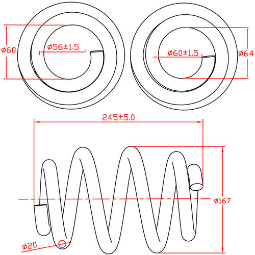 Z48204R — ZIKMAR — Suspension Spring, Rear