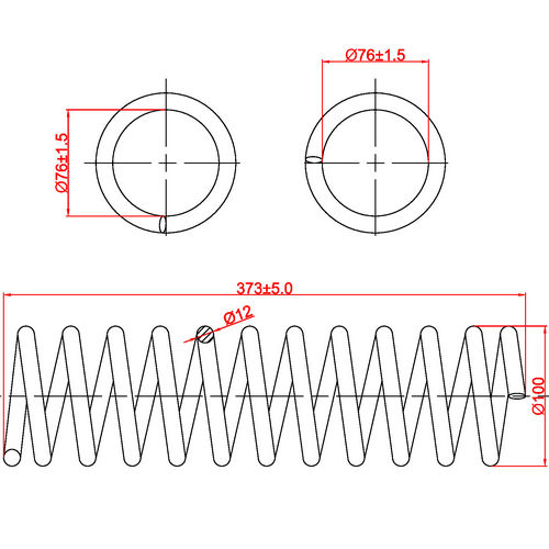 Z48205R — ZIKMAR — Suspension Spring, Rear