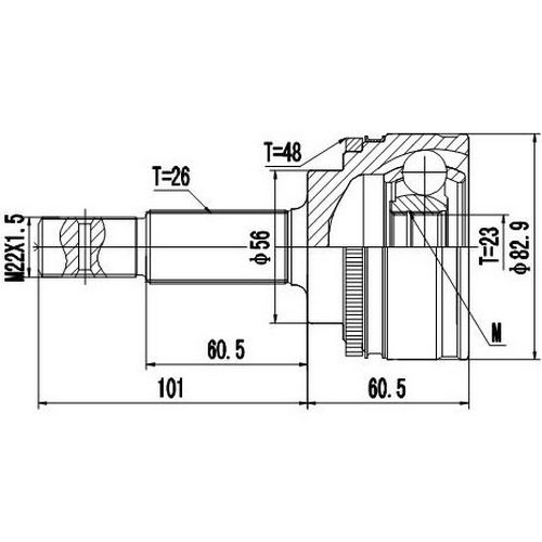 Z87026R — ZIKMAR — CV Joint Kit, Outer