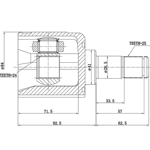 Z87079R — ZIKMAR — CV Joint Kit, Inner