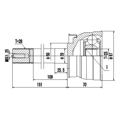 Z87100R — ZIKMAR — CV Joint Kit, Outer