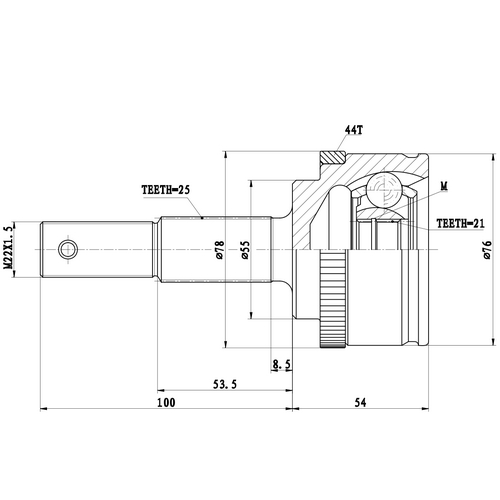 Z87109R — ZIKMAR — CV Joint Kit, Outer