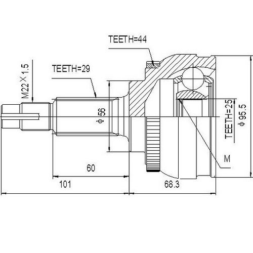 Z87138R — ZIKMAR — CV Joint Kit, Outer