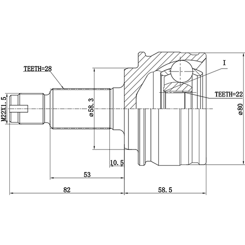 Z87397R — ZIKMAR — CV Joint Kit, Outer