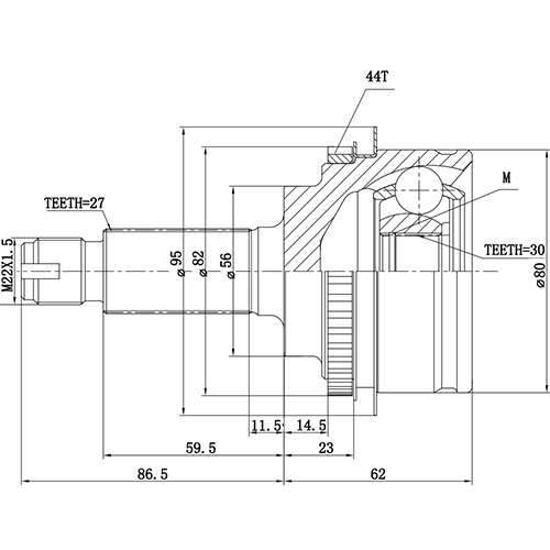 Z87484R — ZIKMAR — CV Joint Kit, Outer