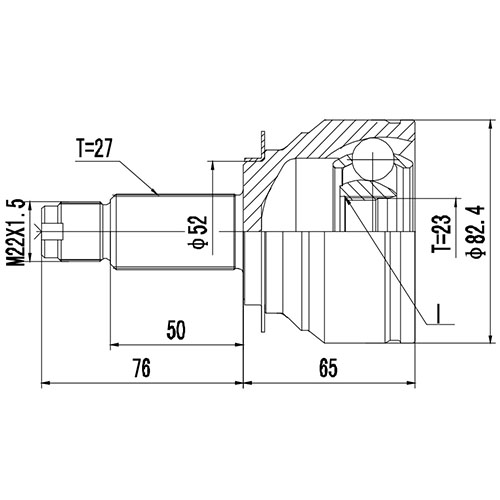Z87489R — ZIKMAR — CV Joint Kit, Outer