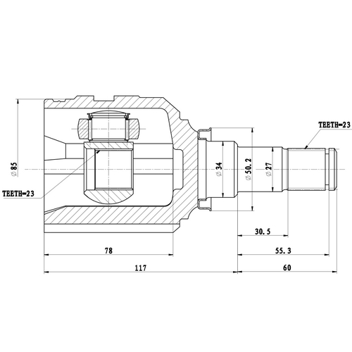 Z87500R — ZIKMAR — CV Joint Kit, Inner