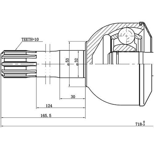 Z87661R — ZIKMAR — CV Joint Kit