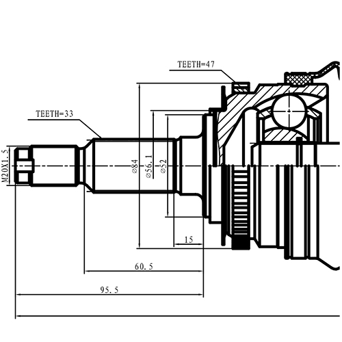 Z87816R — ZIKMAR — Drive Shaft