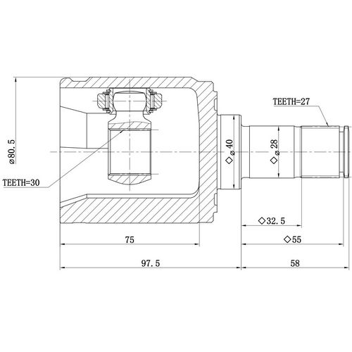 Z87913R — ZIKMAR — CV Joint Kit, Inner