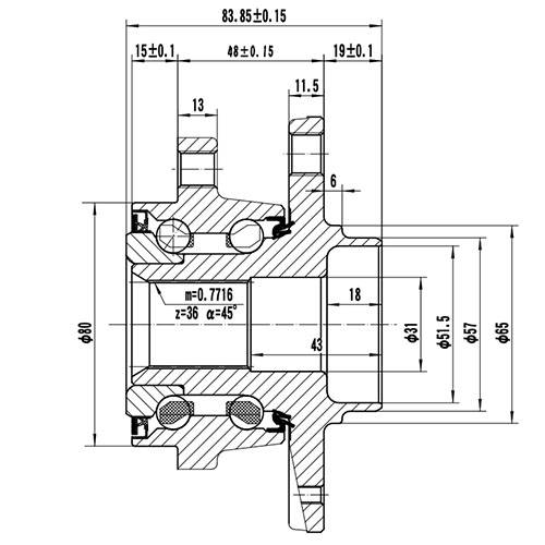 Z89171R — ZIKMAR — Wheel Hub