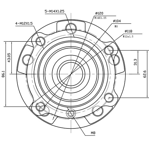 Z89190R — ZIKMAR — Wheel Hub