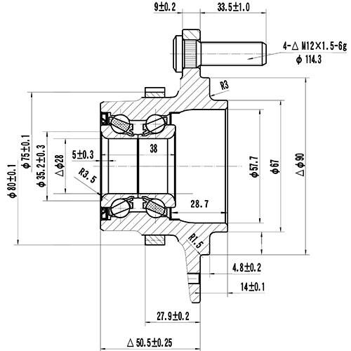 Z89249R — ZIKMAR — Wheel Hub