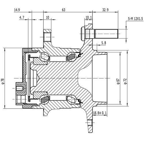 Z89276R — ZIKMAR — Wheel Hub