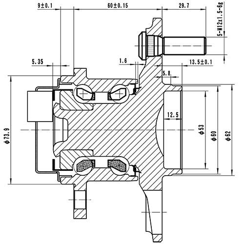 Z89360R — ZIKMAR — Wheel Hub