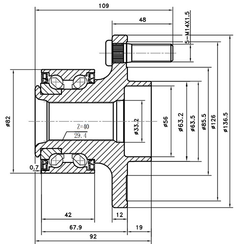 Z89406R — ZIKMAR — Wheel Hub