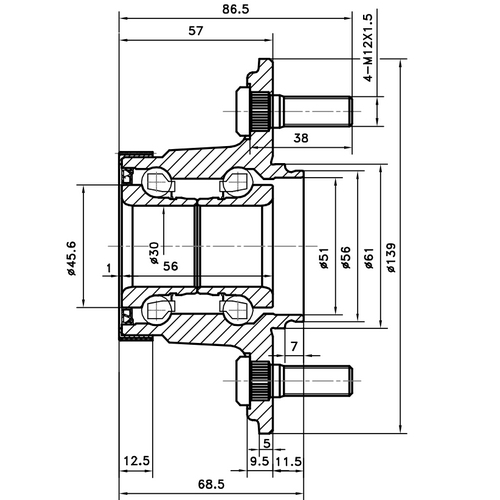 Z89479R — ZIKMAR — Wheel Hub