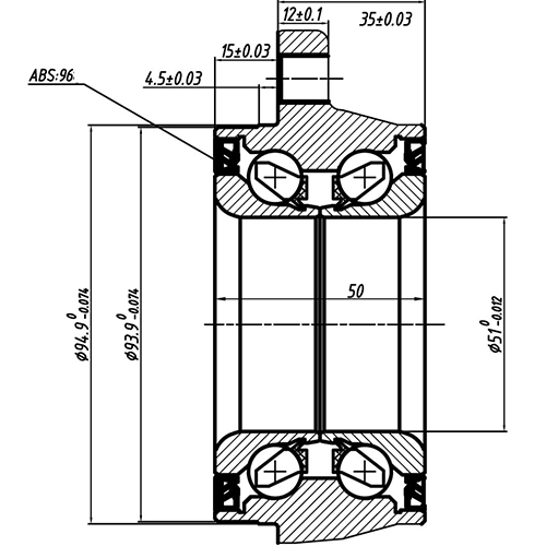 Z89891R — ZIKMAR — Wheel Bearing Kit